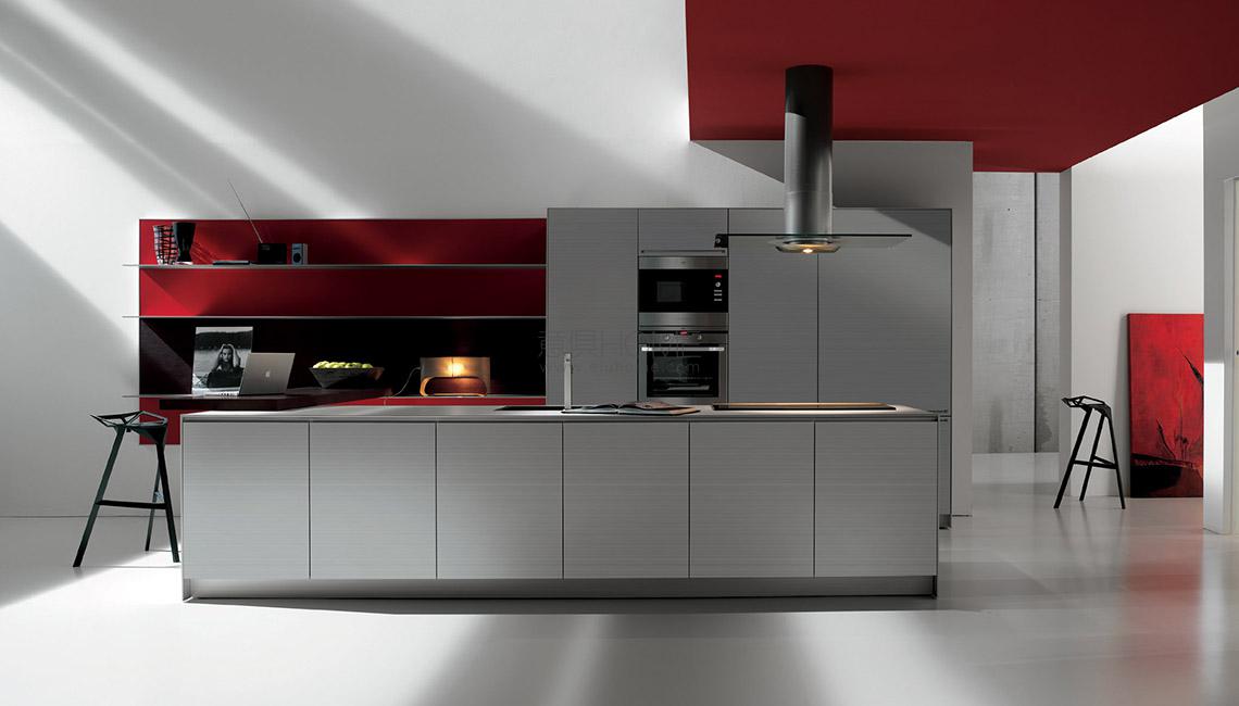 artematica multiline07 valcucine01 Artematica Multiline Alluminio Rigato 餐边柜