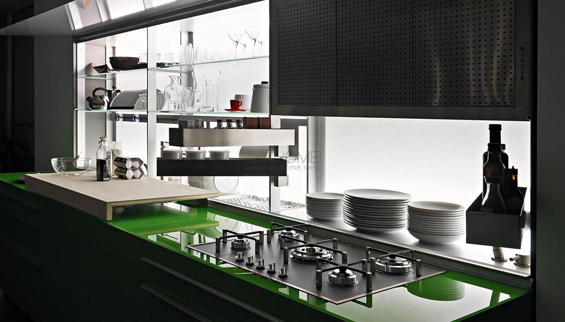 new logica system2011 Artematica Vitrum Verde Prato 餐边柜