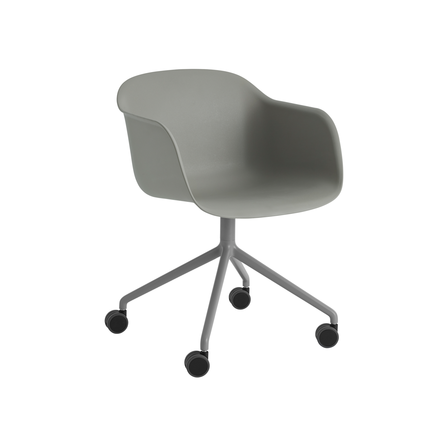 FIBER ARMCHAIR Swivel Base w. Castors办公椅